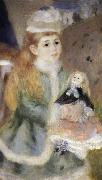 Pierre-Auguste Renoir Details of Mother and children oil painting on canvas